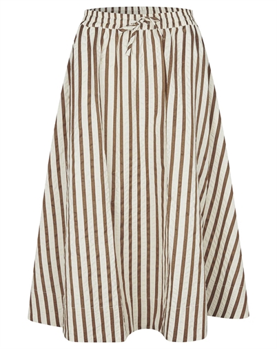 Lollys Laundry - BristolLL Midi Nederdel - Dark Mokka